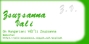 zsuzsanna vali business card